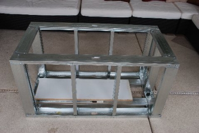 Tomburo fire table metal framework
