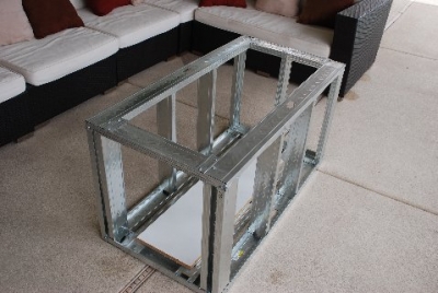 Tomburo fire table metal framework