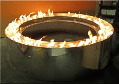 Fire Pit Rings Propane Or Natural Gas, 100000 Btu Gas Fire Pit