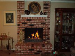 custom fireplace conversion