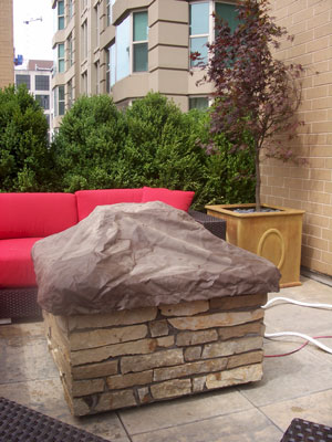 custom outdoor fire and water foutain feature 13