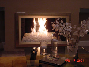 fireplace ideas with fire crystals