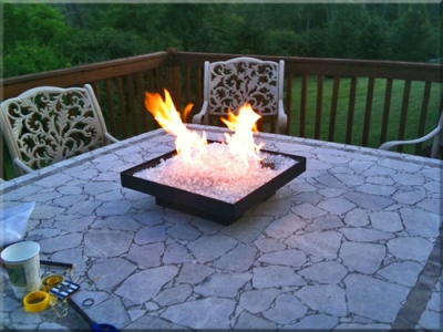 Smokeless Portable Propane Fire Pit, Self Contained Propane Fire Pit