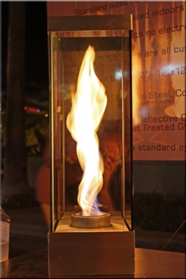 VortexEd fire on glass