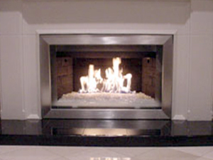 Custom aluminum Fireplace Frame surrounds 