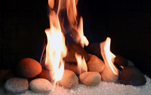 Fire Clay Fireplace Rocks