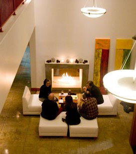 Hotel Fireglass fireplace